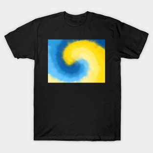 Delaware Tie Dye - Blue Gold T-Shirt